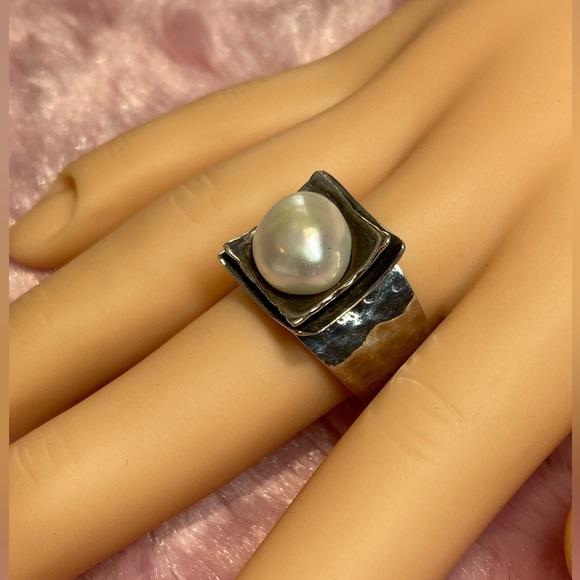 Silpada Sterling Freshwater Pearl Ring - Picture 2 of 11